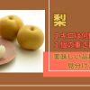 梨1キロは何個で1個の重さは？美味しい品種と見分け方！