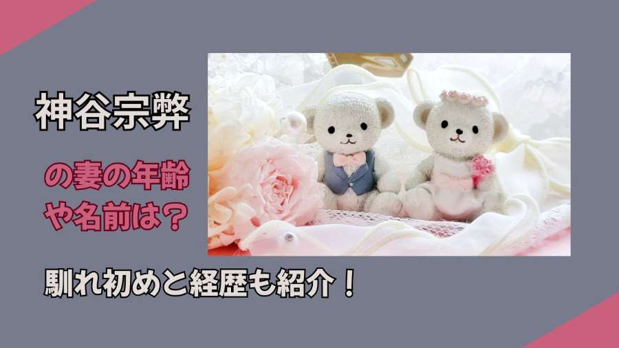神谷宗幣の妻の年齢や名前は？馴れ初めと経歴も紹介！